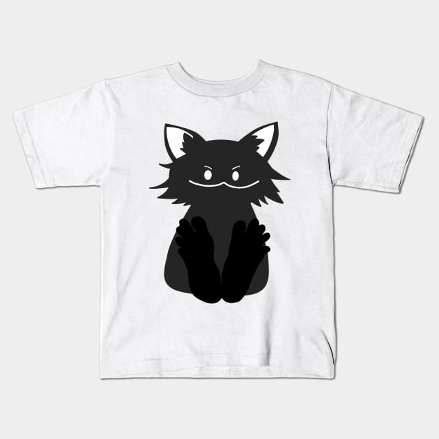 Cat With Feet Kids T-Shirt by SweetOblige